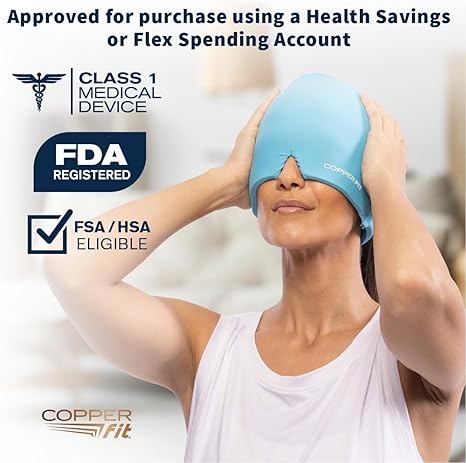 Copper Fit Rapid Relief PRO Migraine Headache Relief Cap - Image 2