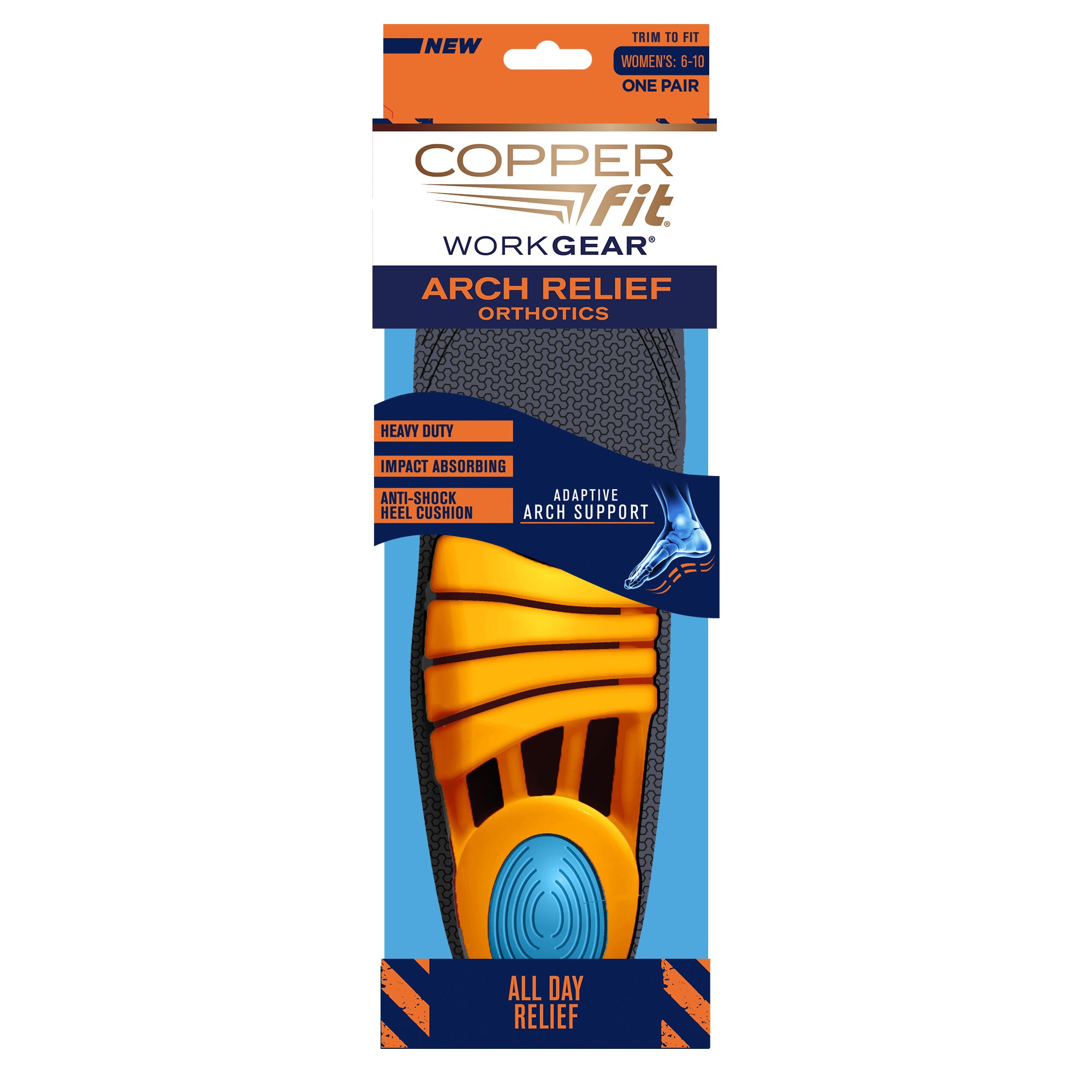 Copper Fit Work Gear Arch Relief Orthotics - Image 5